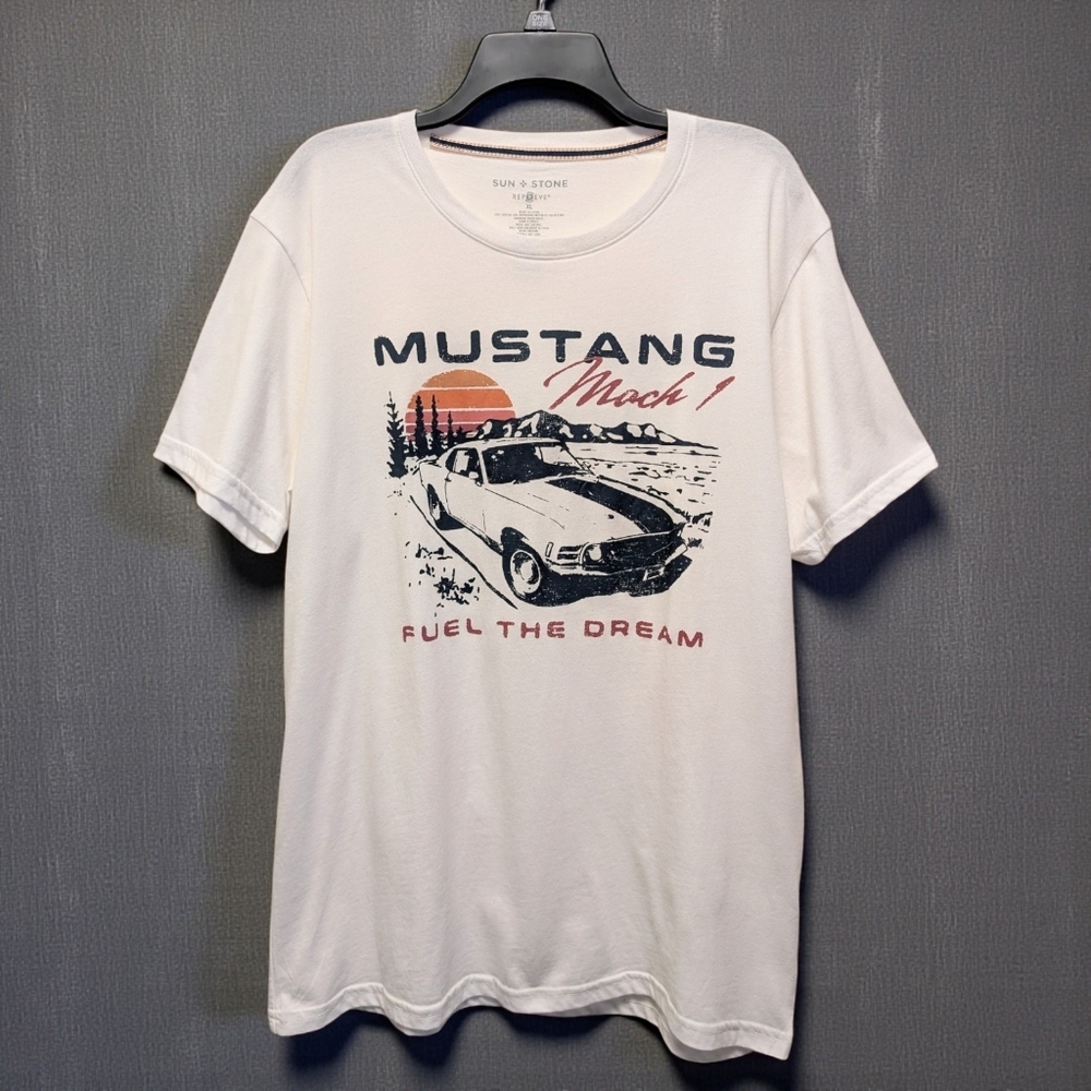 Sun + Stone Mach 1 Crewneck Graphic T-Shirt White